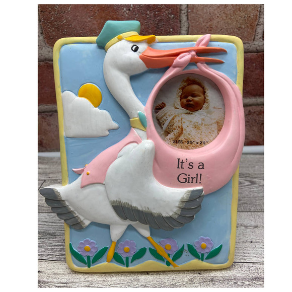 It's‎ a Girl Frame with Stork - Picture 2 of 4